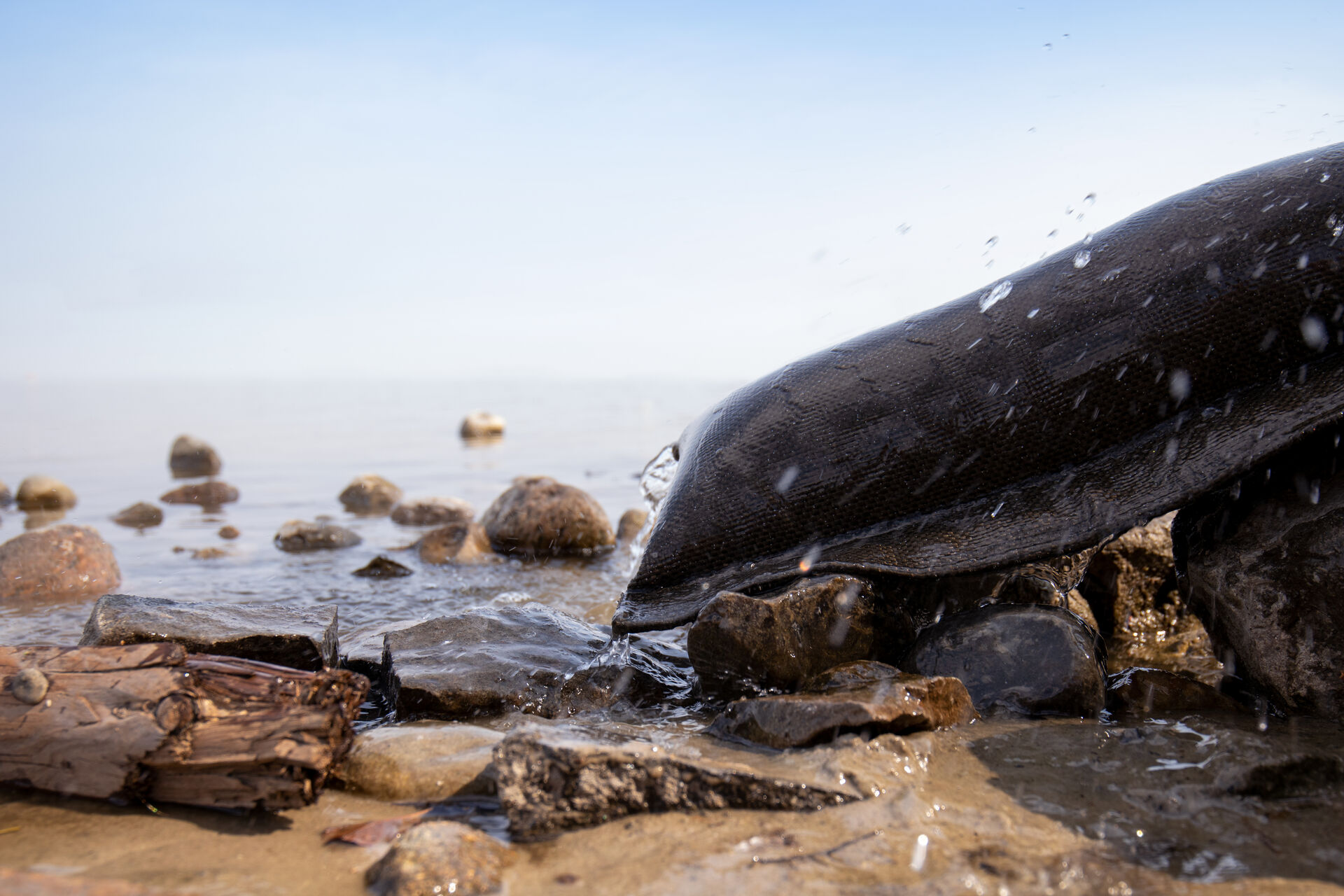 Basaltbags am Meer